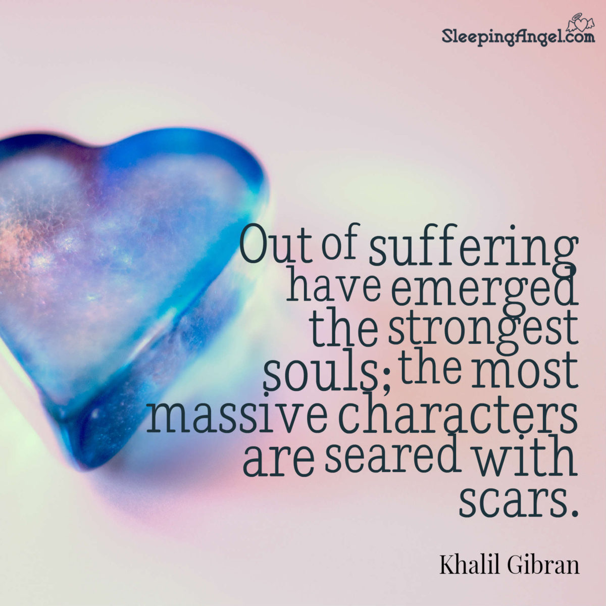 Suffering Quote Sleeping Angel