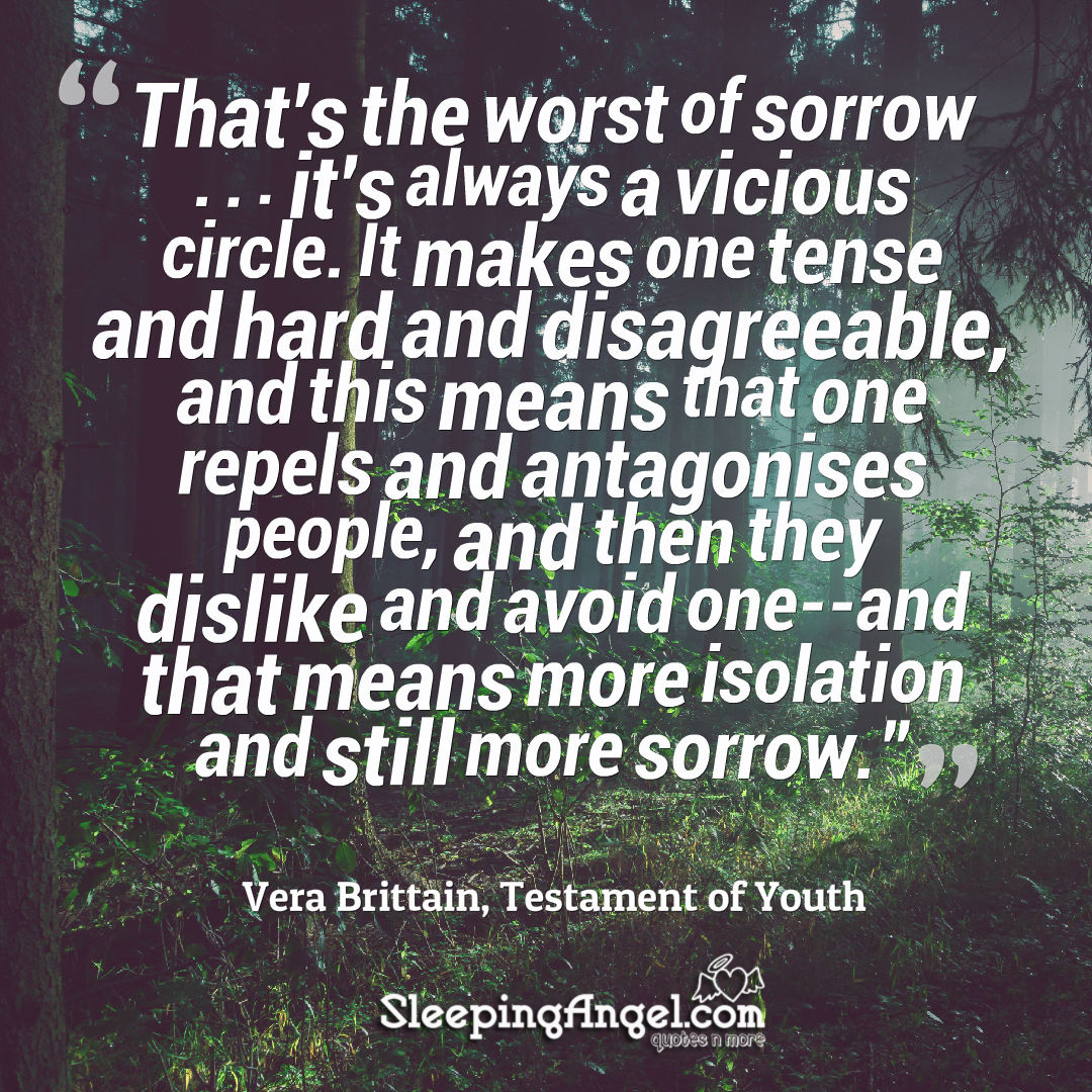 Vera Brittain Sorrow Quote
