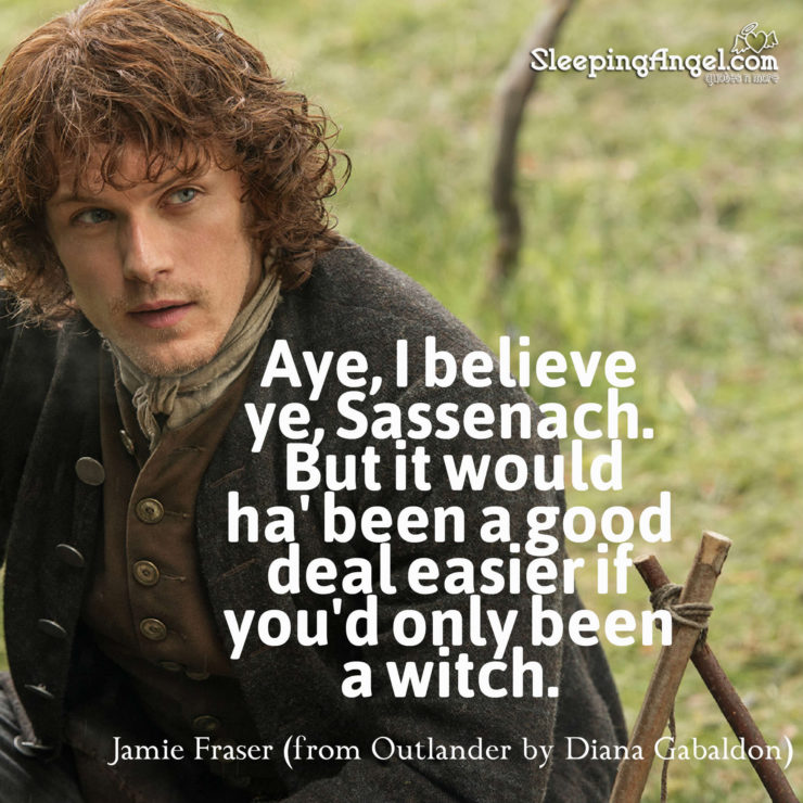 Outlander Quote – Sleeping Angel