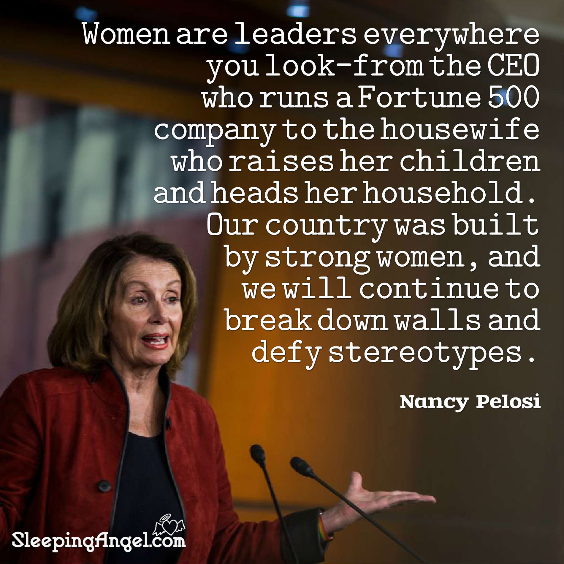 Women are Leaders Quote