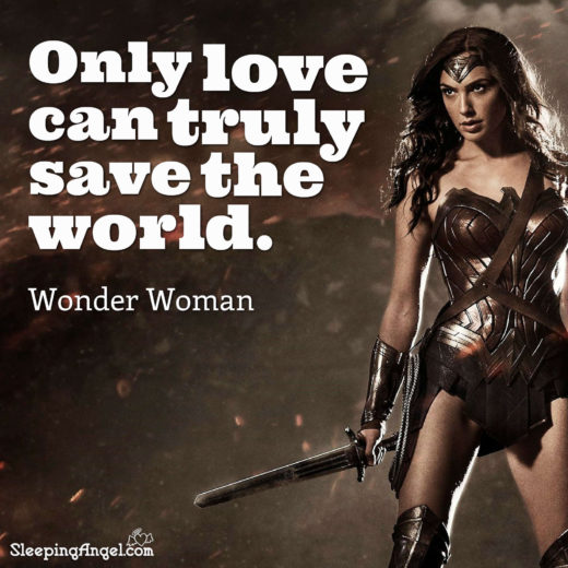 Wonder Woman Quote – Sleeping Angel