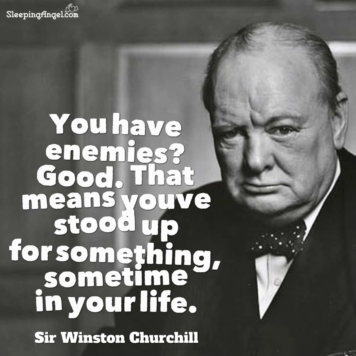 Sir Winston Churchill Quote – Sleeping Angel