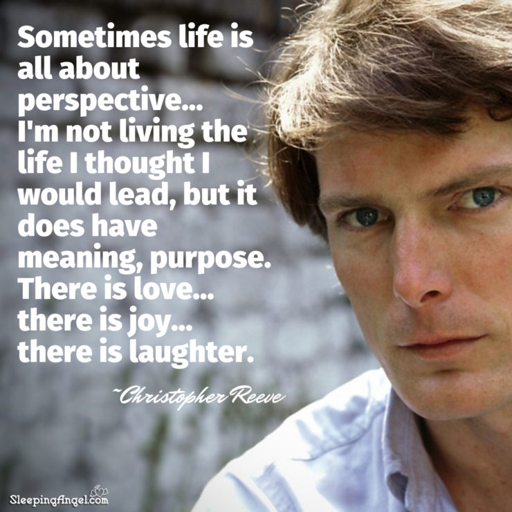 Christopher Reeve Quote Sleeping Angel