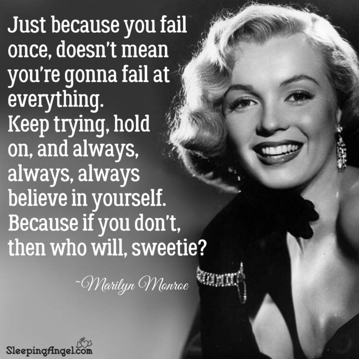 Marilyn Monroe Quote – Sleeping Angel