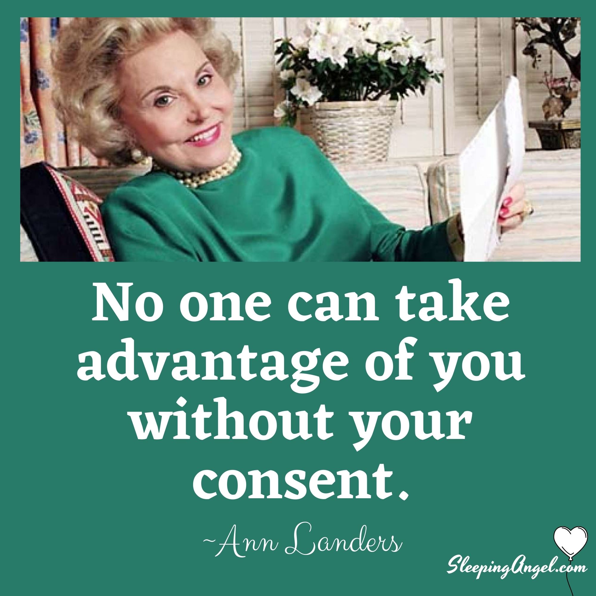 Ann Landers Quote
