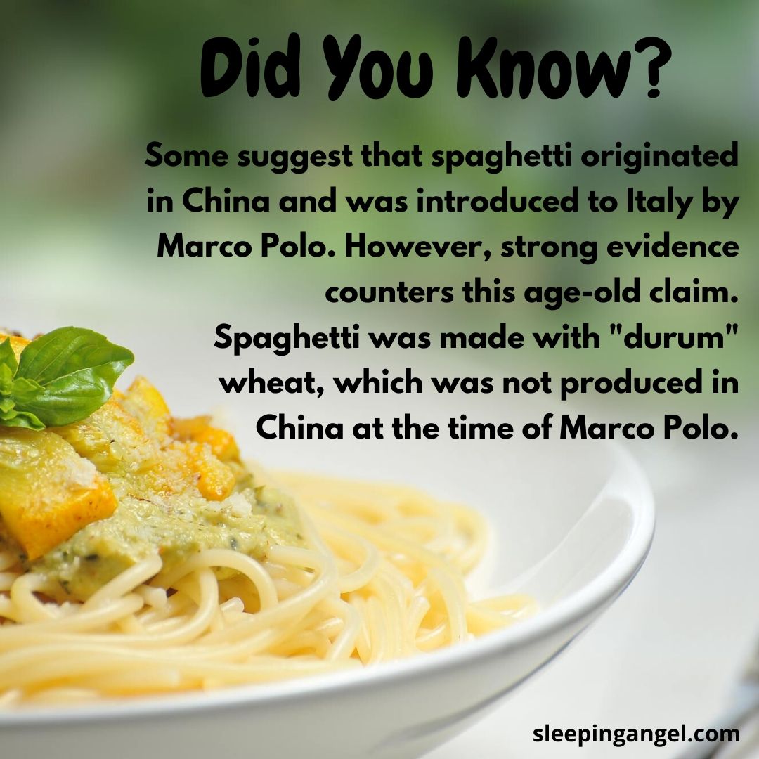 Did You Know? Spaghetti