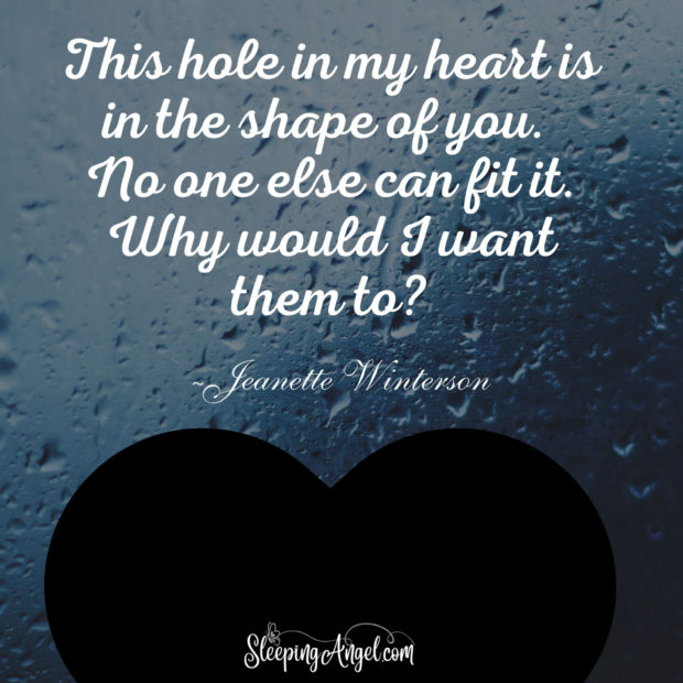 Hole in My Heart Quote