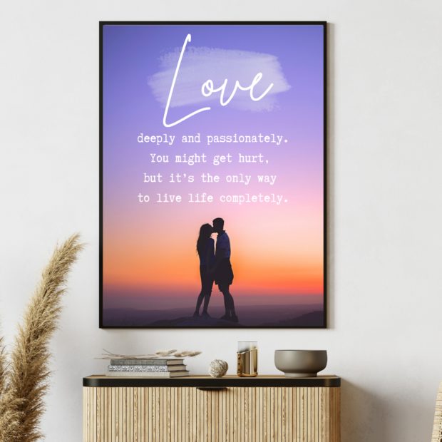 Inspirational Love Poster | Love Quote | Romantic Wall Art | Romantic Decor