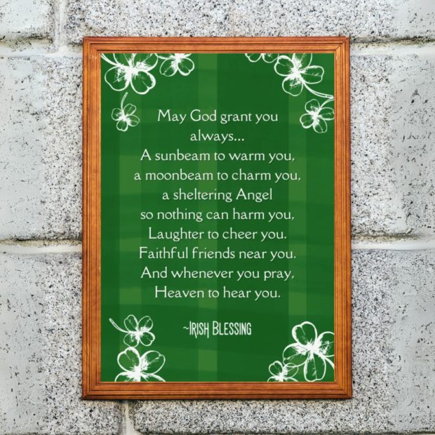 Irish Blessing Poster | Irish Wall Art | St Patricks Day Gift | Irish Art Print