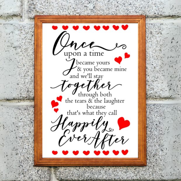 Anniversary Gift | Love Quote Poster | Valentine’s Day Love Wall Art