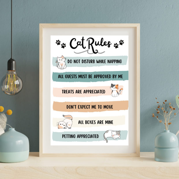 Cat Rules Poster