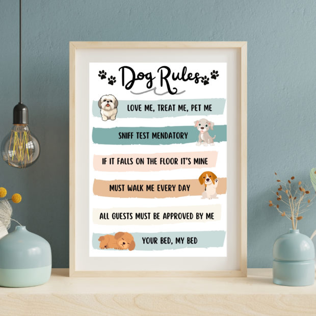 Dog Rules Poster