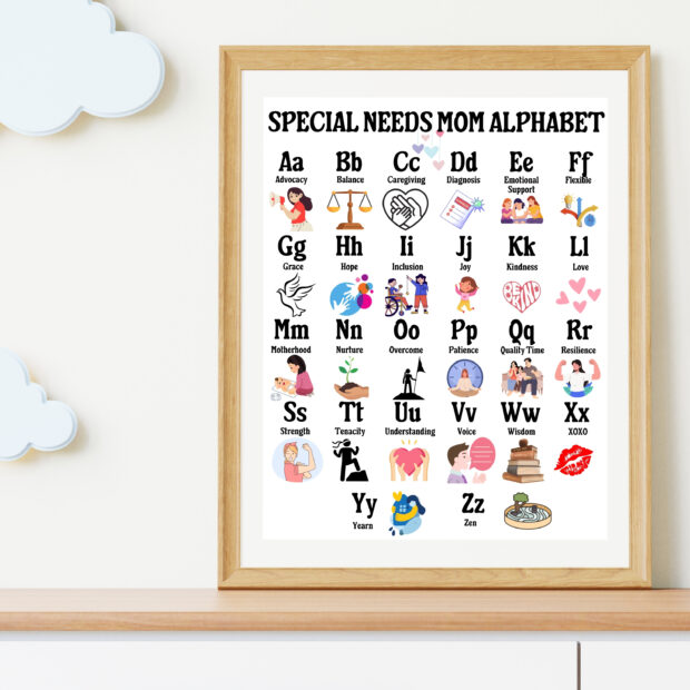 Special Needs Mom Alphabet Poster