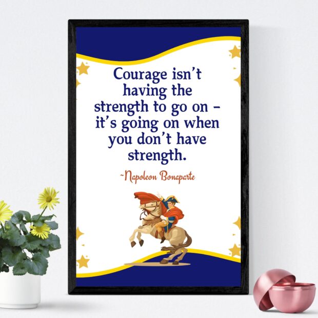 Courage Quote Poster