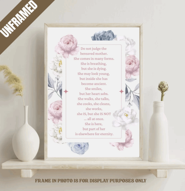 Bereaved Mother Memorial Poster