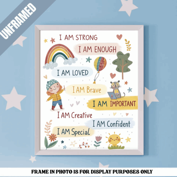 Children Affirmation Poster *UNFRAMED*