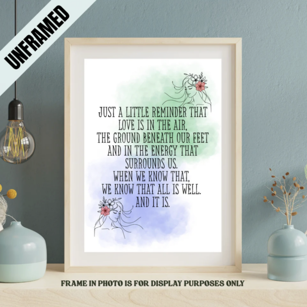 Romantic Love Quote Poster